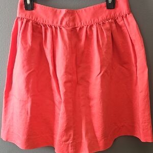 J. Crew Coral A-Line Skirt